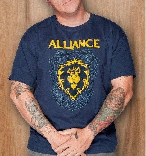 world of warcraft aliance crest version 3 shirt - 第 1/1 張圖片
