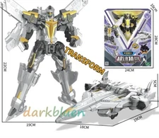 Tobot V GD Cyclone Hawk Aircraft Transforming Robot Vehicle Action Toy 8.7"