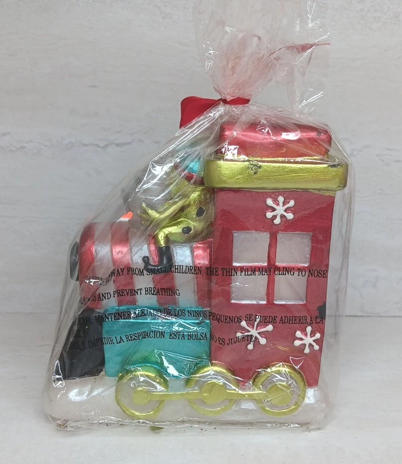 Vela Tren Rana Elfo Colección Hogar JC Penney De Colección Navidad Nueva Nueva de Lote Antiguo Muy Buena Foto 4 de 4