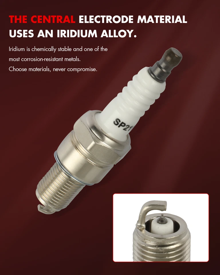 Pack 6 Iridium Spark Plugs For 1987-00 Dodge Caravan Plymouth Voyager 3.0L V6 - Image 4 of 4