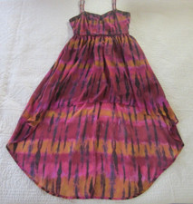 Mimi Chica Womens Dress Size S High/Low Pink/Orange Adjustable Strap