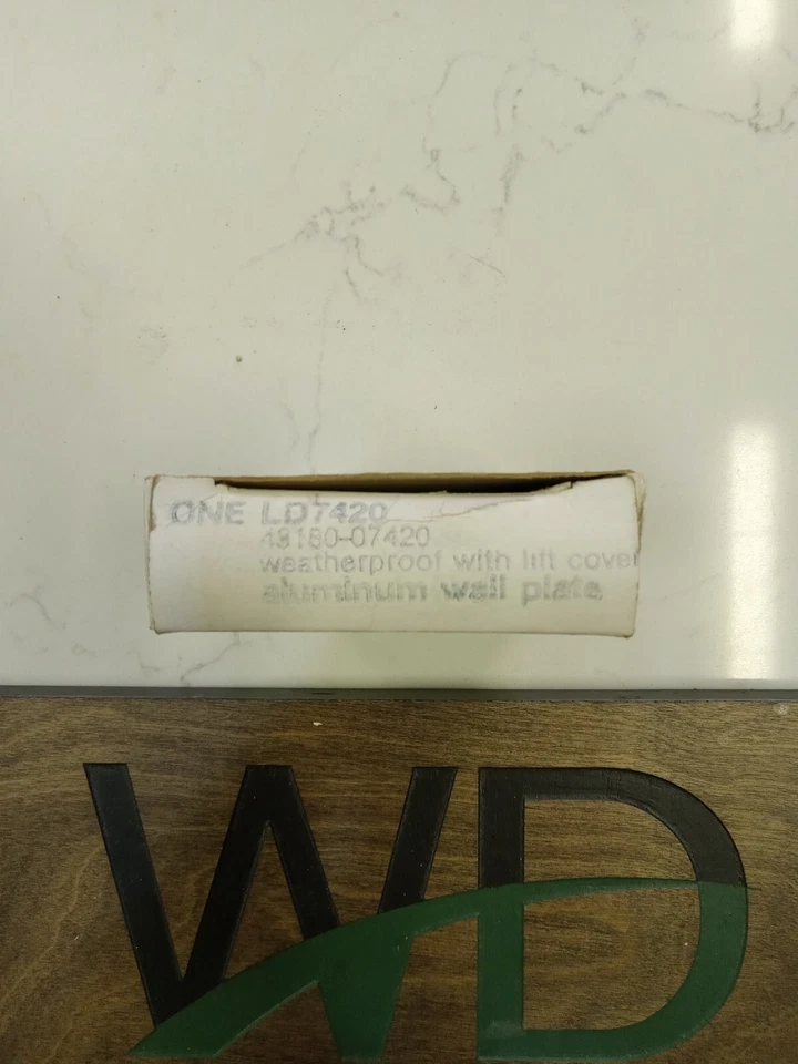 Arrow Hart 1618C  Alum W/P Lift Cover Wall Plate GE LD7420 - Image 2 of 3