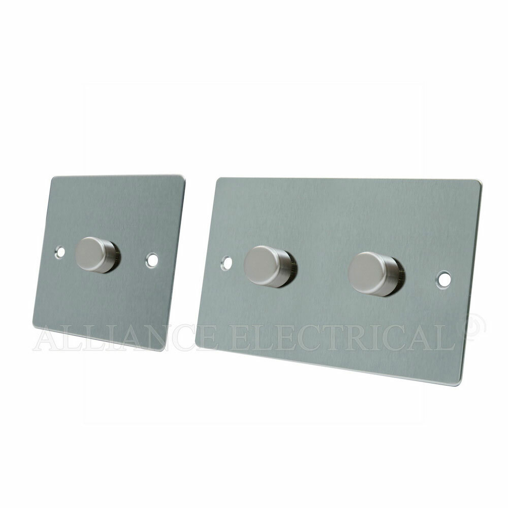 GET Decor Range - 35865 - 2 Gang 2 Way Satin Chrome Plate Switch New