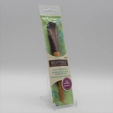 EcoTools Flat Foundation Makeup Brush Synthetic Taklon Bristles Aluminum Ferrule