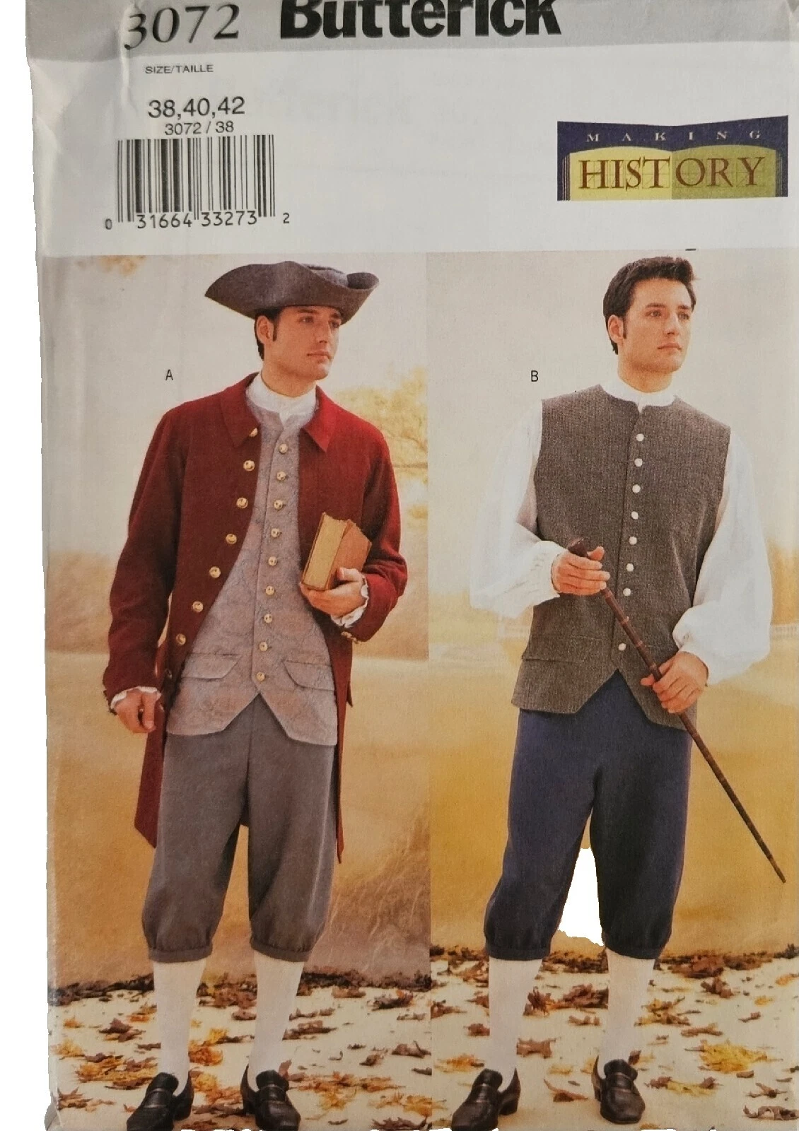 Men's Costume Sewing Patterns