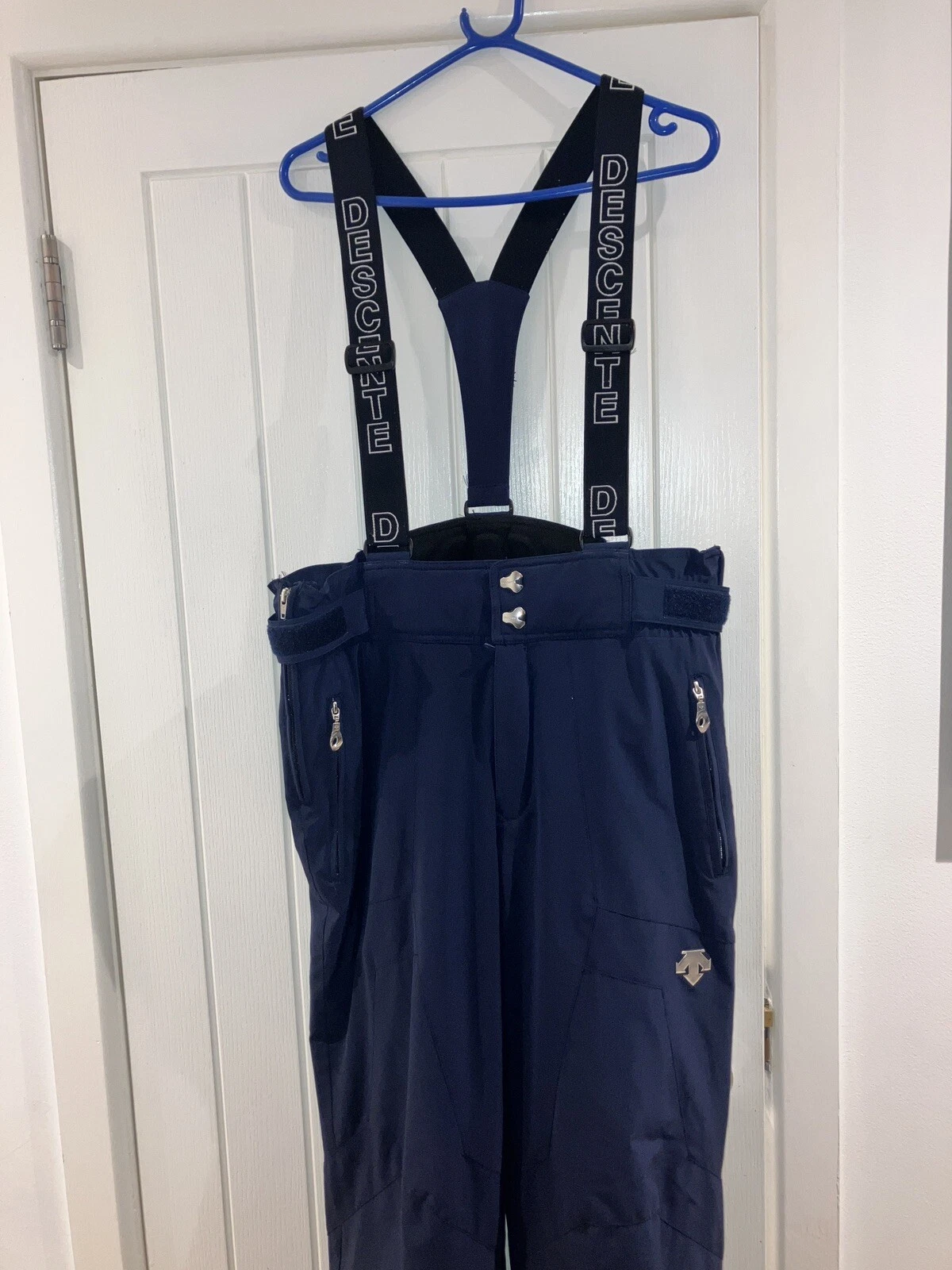 Descente Womens Ski Trousers Pants Navy Blue Size US 38 F46