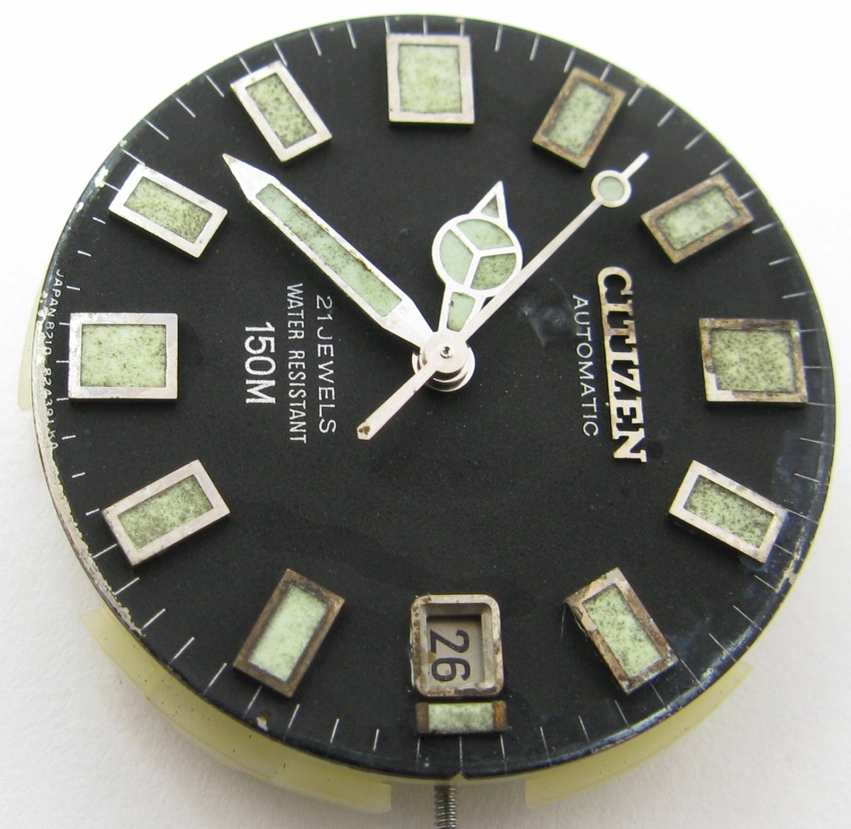 Citizen 4 820789 Y 52 0110 21 j. automatic diver DAMAGED