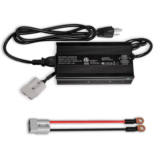 14.6V 10A LiFePO4 Battery Charger AC-DC Smart Charger for 12V Lithium Battery