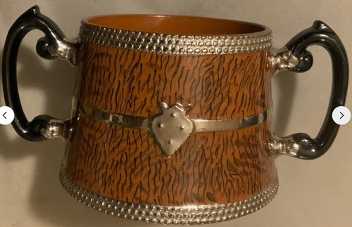 Victorian 1896 C&W (Capper/Wood) Faux Wood Grain Tea Pot, Sugar Bowl & Milk Jug - Picture 12 of 17