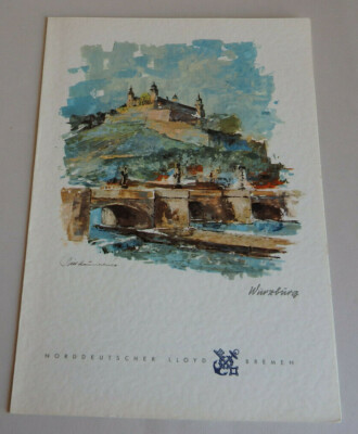 Norddeutscher Lloyd 2 Speisekarten T.S. ''Bremen'' 1967 (74091)