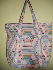 shoulder tote bag, reversible handmade w/zipper, price lowered by 20 , 9/13-9/15
