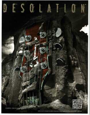 2011 CHARVEL Desolation DS Electric Guitar carved from rock Magazine ad 1