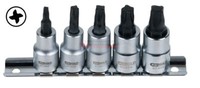 "Ks tools 3/8\" Bit-Stecknuss-Satz FüR MTS Mortorq®-Schrauben, 5-Tlg."