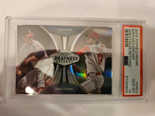 2019 Topps Chrome Ref Nolan Ryan Shohei Ohtani #GRE - 3 Greatness Returns PSA 10