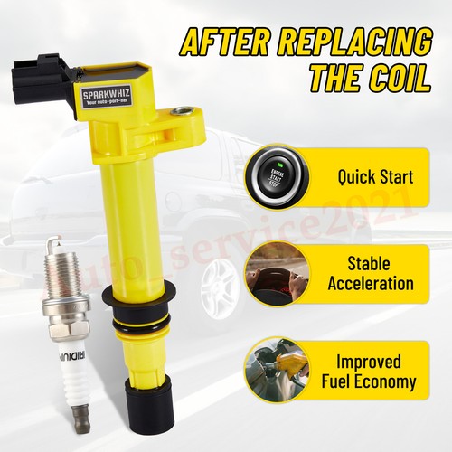 Set of 8 Ignition Coil Pack and Spark Plug For Dodge Ram 1500 4.7L V8 2002-2007 - Bild 3 von 20