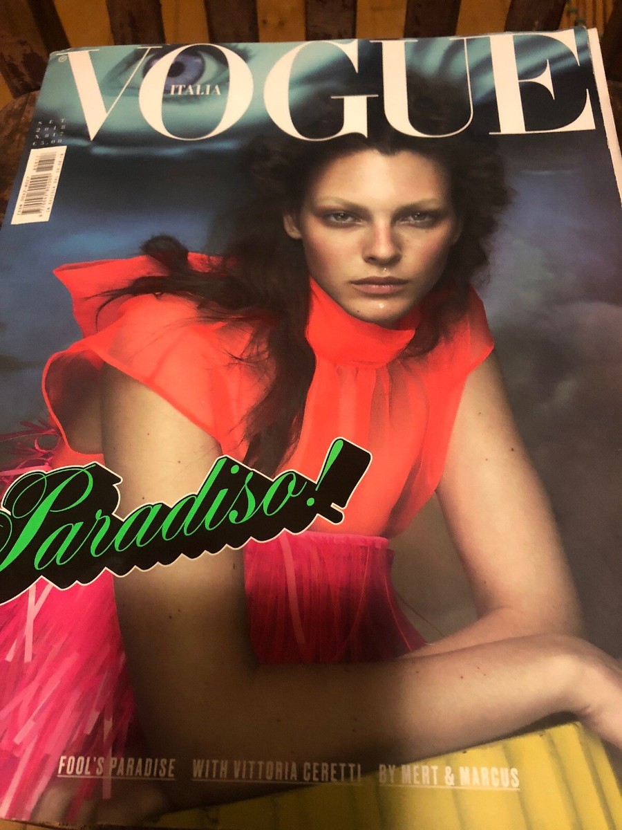vogue italia 1991 別冊付録付き 　super model VOGUE Magazine Italia August 1991 LINDA EVANGELISTA Yasmeen