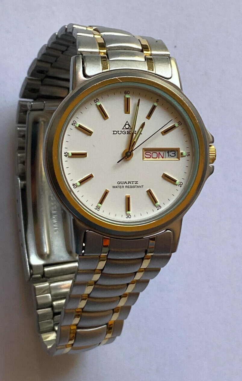 Dugena Quartz with Date Function Men's Battery Ne… - image 2