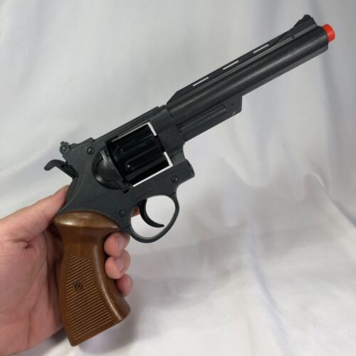 Magnum 357 Revolver Made In Italy Edison Giocattoli Vintage Cap Gun WATCH VIDEO! - Picture 2 of 7