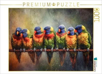 CALVENDO Puzzle Papageien | 1000 Teile Lege-Größe 64x48cm Foto-Puzzle für glückl