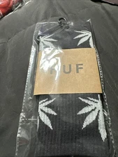 HUF Plantlife Marijuana Weed Crew Socks One Size Athletic Skateboard New