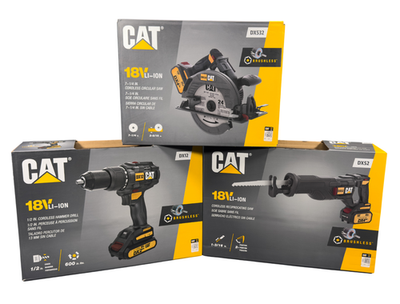 #ad #ad CAT® 18V POWER TOOLS COMBO 3 PCS BRUSHLESS CORDLESS DRILL AND SAW PACKAGE $329.99