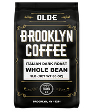 Brooklyn Coffee Italian Dark Roast Whole Bean Coffee – Extra Strong, 5 lb 12.00 per pound