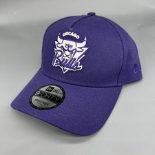Chicago Bulls New Era 9FORTY A-Frame Purple Color Pack Snapback Hat Cap NWT