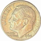 90% Silver - 1964-P Roosevelt Dime  -Coin pictured is what you will receive