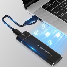 10Gbps M.2 Enclosure Dual Protocol NVMe NGFF SATA USB-C SSD Case For 2230-2280