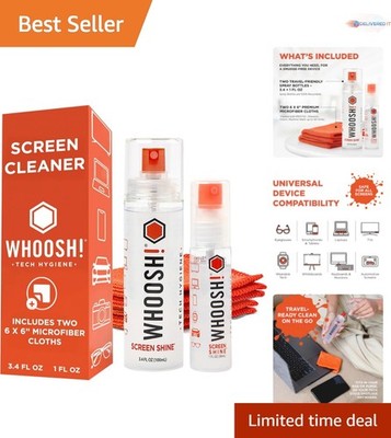 Screen Cleaner Spray and Wipe Kit for Phones Laptops Glasses Eco-Friendly