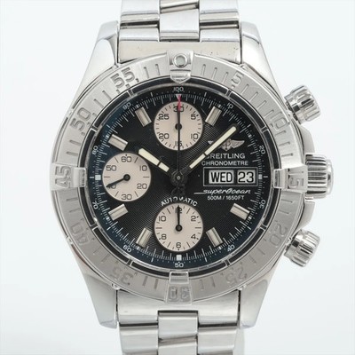 Breitling Superocean A13340 SS SS AT black dial 2 Extra Links