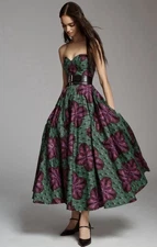 Anthropologie Sika Alani Strapless Dress Size 0 Womens