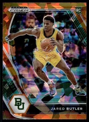 2021-22 Panini Prizm Draft Picks Prizms Orange Ice Jared Butler Baylor Bears #30