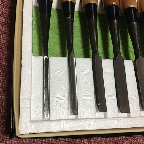 Vintage Japanese Chisel 10set Nomi /Hand Plane Saw Iron Hammer Hand Tool/25m - Picture 5 of 5