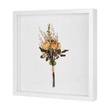 Shadow Box Frame, 13 x 13 Inch Wooden Dried Flower Photo Frame White
