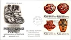 S08-1341, PUEBLO INDIAN POTTTERY, SE-TENANT BLOCK, ARTCRAFT FIRST DAY COVER