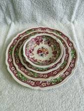Dorchester By Johnson Brothers Vintage 4 Pc Plate Set. 5, 6, 8, And 10