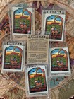ORIGINAL CANYON LAND ALABAMA PARK TOURIST DECALS NOS 1950-60 TRAVEL GAS OIL 6LOT — photo 1
