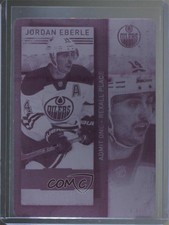 2013 Panini Playoff Contenders Printing Plate Magenta 1/1 Jordan Eberle #95 0c3