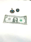 Vintage Sterling Silver Turquoise Pendant and Ring (7.5 Size) - About 21 grams