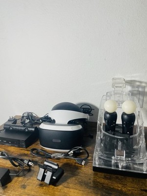 Sony PlayStation VR CUH-ZVR2 Bundle Camera + 2 Move Controllers + Games TESTED