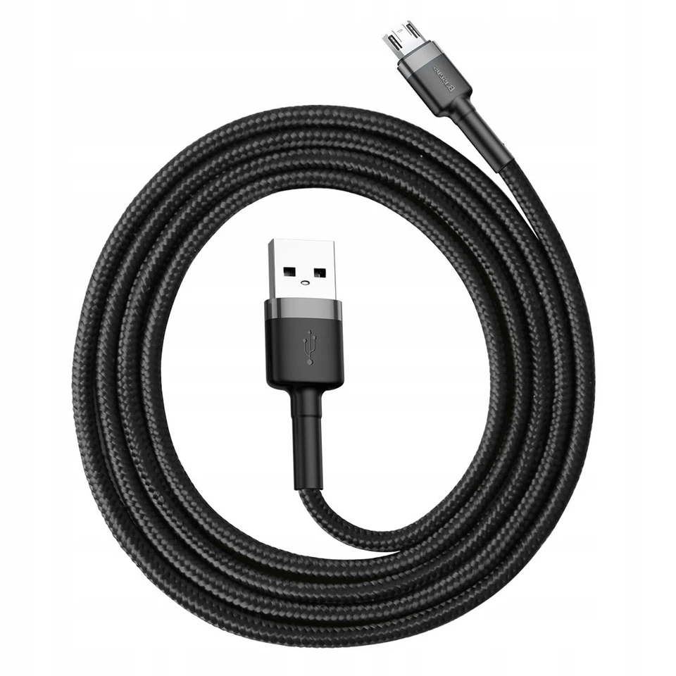 Baseus USB-micro USB cable 2.4A 1m double-sided black CAMKLF-BG1 - Image 3 of 4