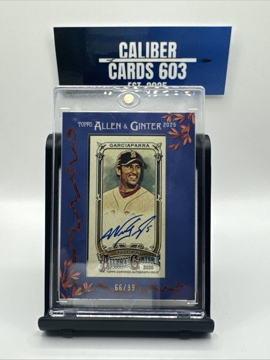 2025 Topps Allen & Ginter Nomar Garciaparra Framed Mini Auto 66/99 