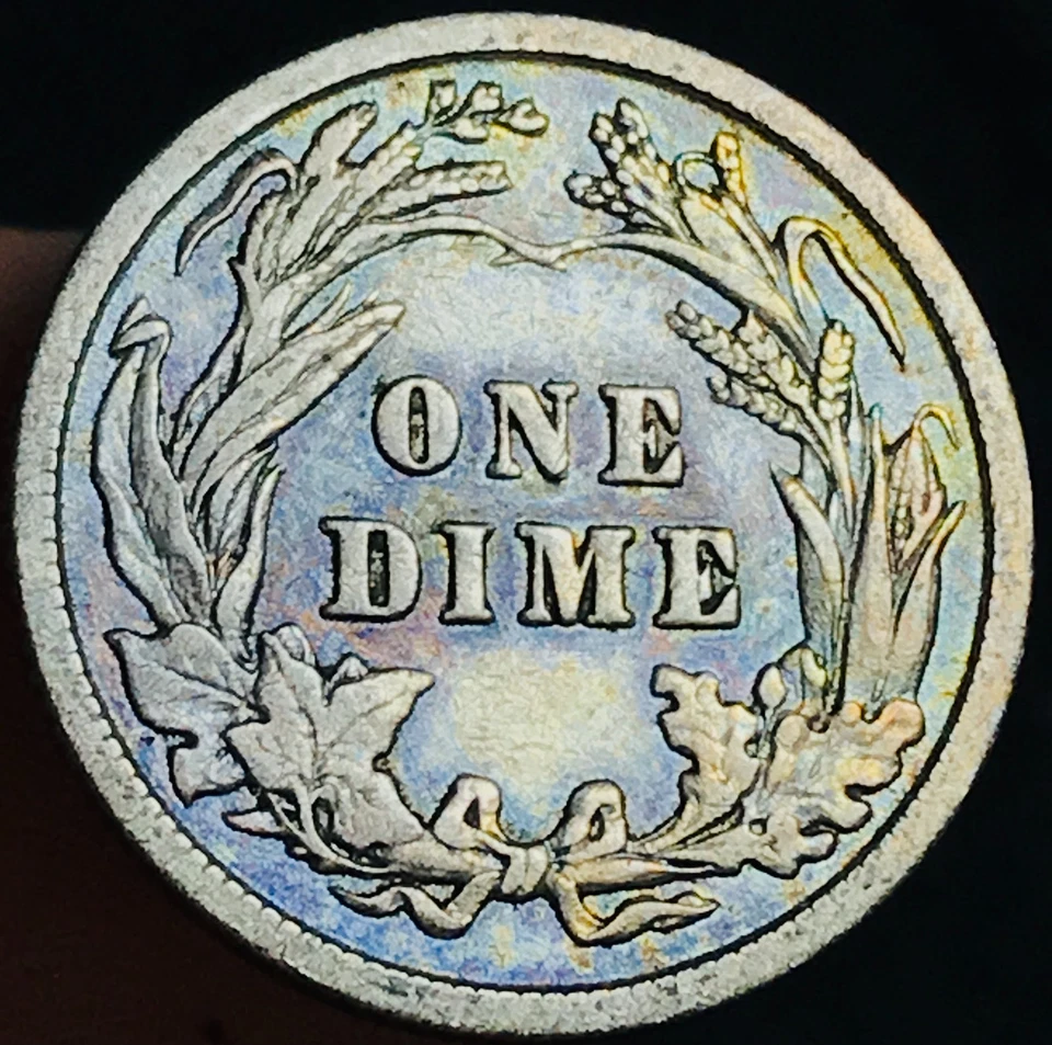 1913 Barber Dime 10c Liberty Head Ungraded Choice Silver US Coin CC28027 - Image 4 of 4