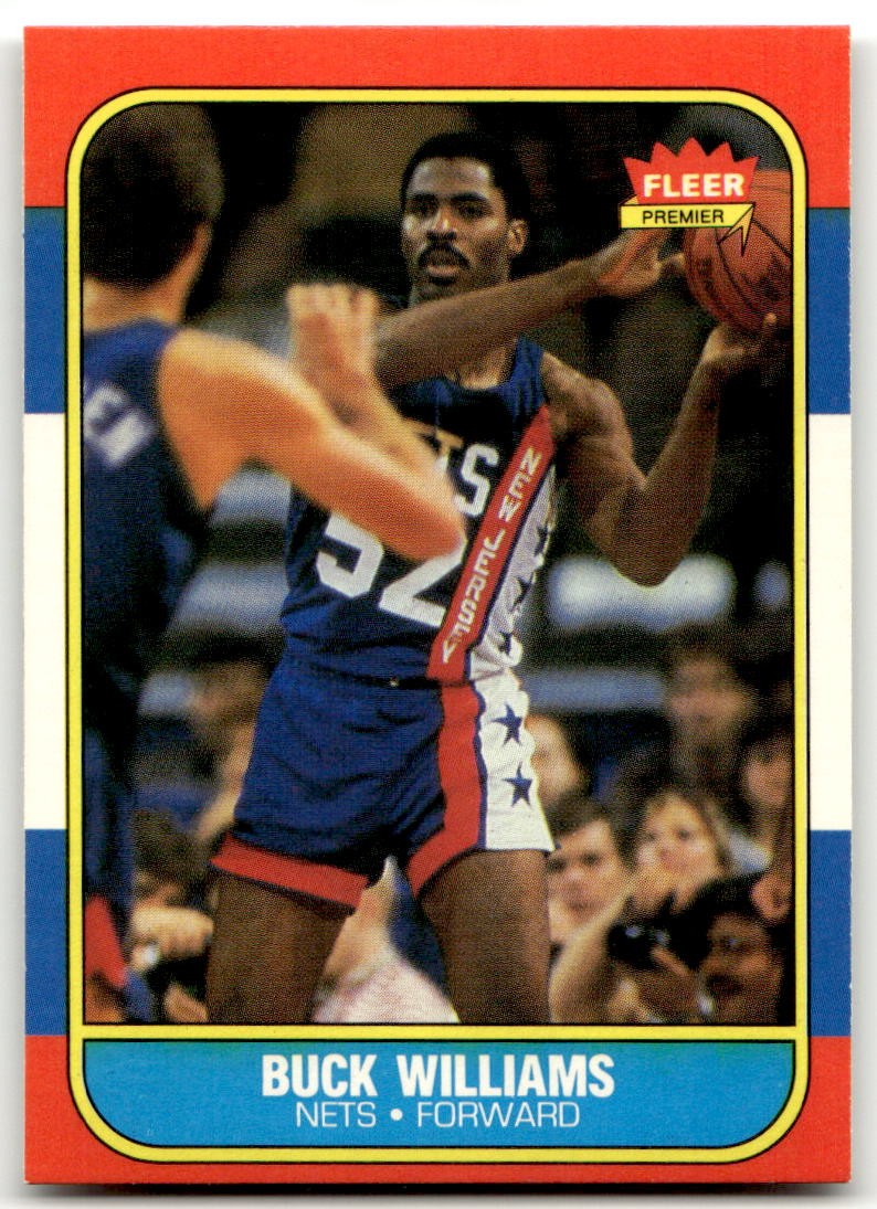 1986-87 Fleer #123 Buck Williams New Jersey Nets NR-MINT NO RESERVE!