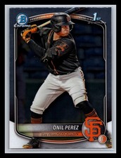 Onil Perez San Francisco Giants 2025 Bowman #BCP-134 Chrome Prospects