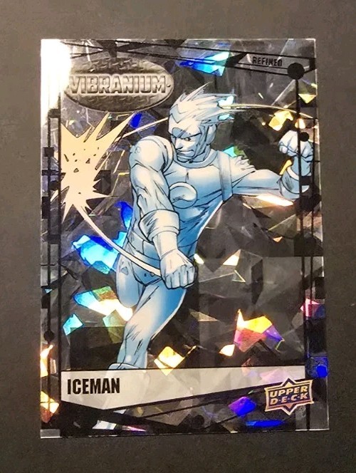 2015 MARVEL VIBRANIUM - ICEMAN - REFINED #/99 (#48) UPPER DECK