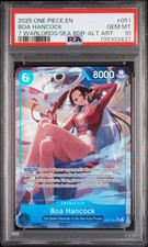 ONE PIECE Op07 051 SEVEN WARLORDS OF THE SEA PROMO ALT ART BOA HANCOCK PSA 10