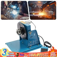 Rotary Welding Positioner 0-90&deg; Positioning Turntable Table 10rpm 3 Jaw chuck