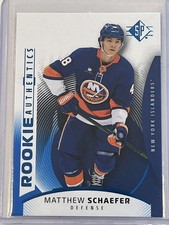 2025-26 Upper Deck SP ROOKIE AUTHENTICS BLUE #111 MATTHEW SCHAEFER RC Islanders